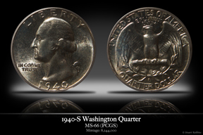1940-S MS-66 Washington Quarter