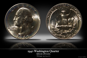 1940 MS-66 Washington Quarter
