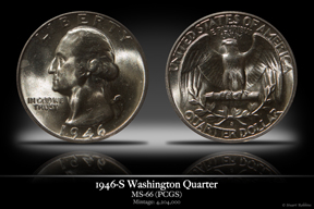 1946-S MS-66 Washington Quarter