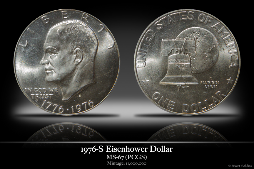 1976-S MS-67 Silver Eisehower Dollar