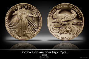 2007 Business-Strike 1/4 oz Gold American Eagle